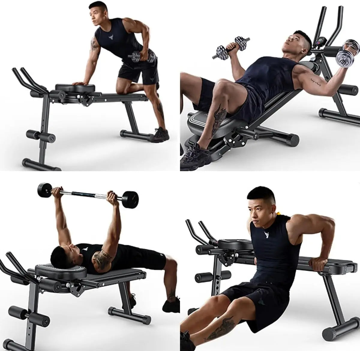 Adjustable Ab Trainer Machine for Core Strength by NoEnName