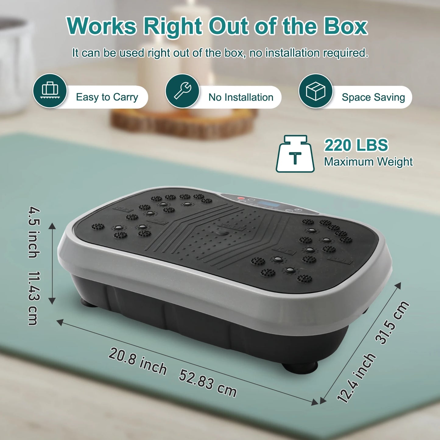 Vibration Plate Exercise Machine by N for Home Fitness