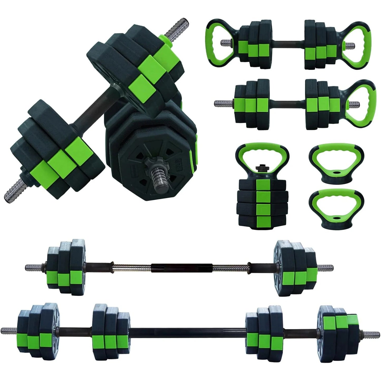 HiMISS 4 In 1 Adjustable Dumbbell Set 44Lbs Home Gym