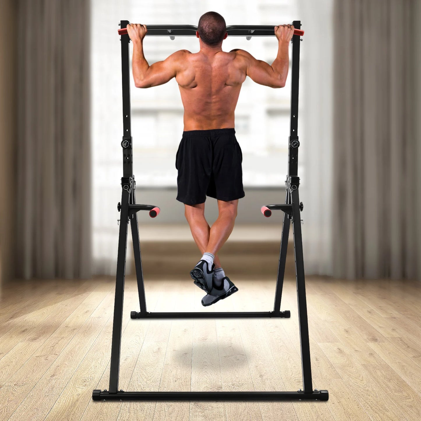 Hign-concerned Adjustable Triangular Pull Up Bar Station