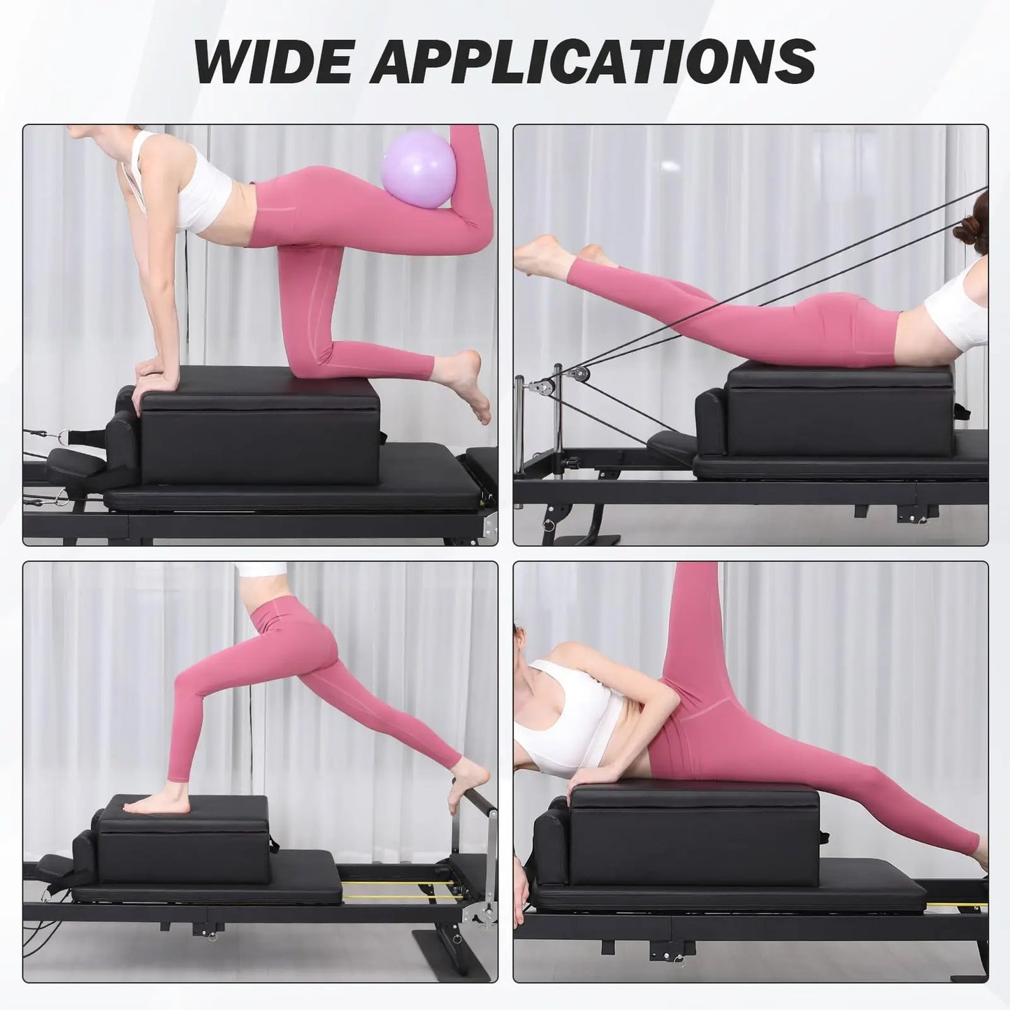 EverydayNecessitiesShop25 Pilates Reformer Foldable Home Gym