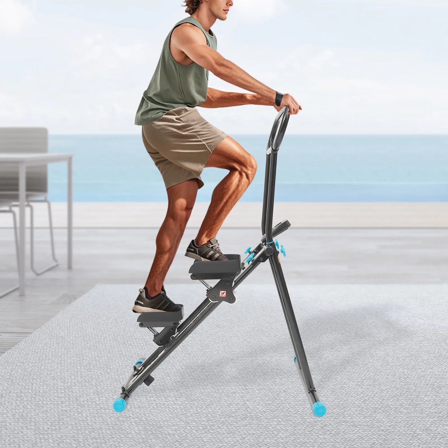 EverydayNecessitiesShop25 Foldable Stair Stepper Home Gym