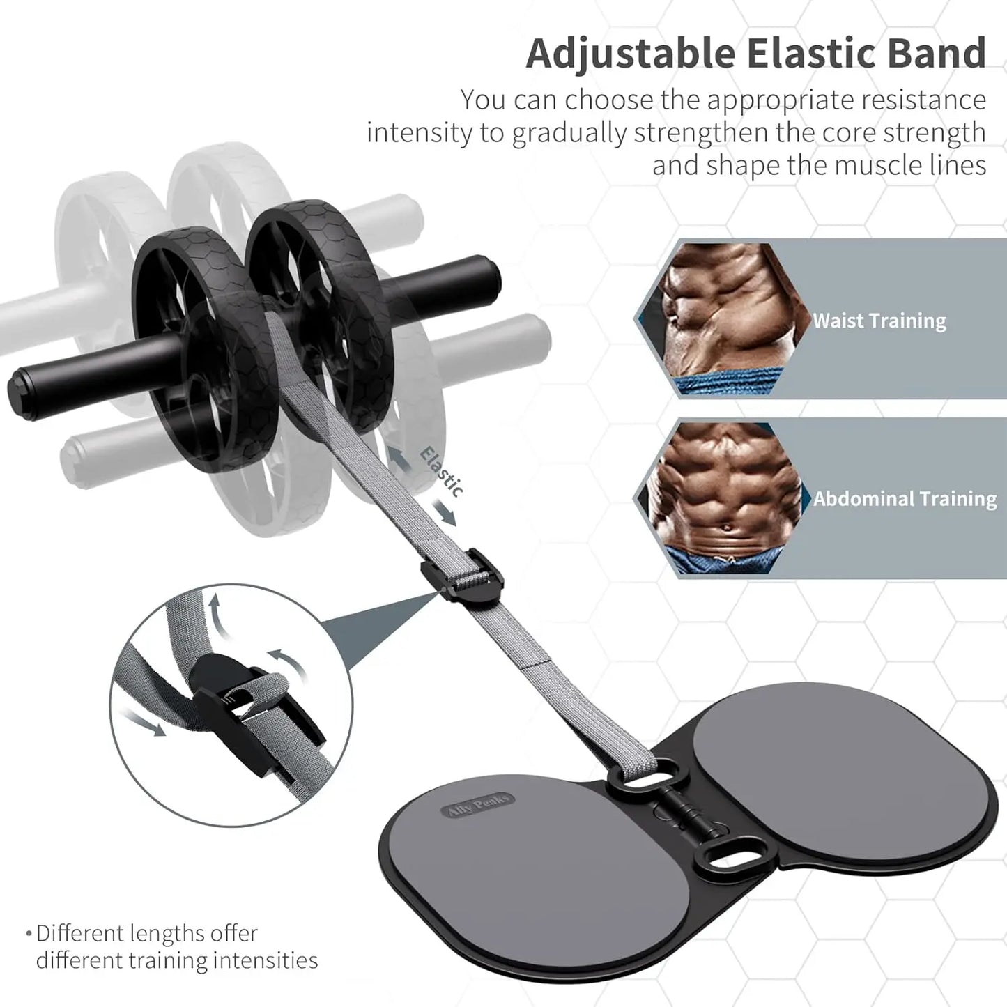 Ab Roller Wheel with Adjustable Resistance for All Levels