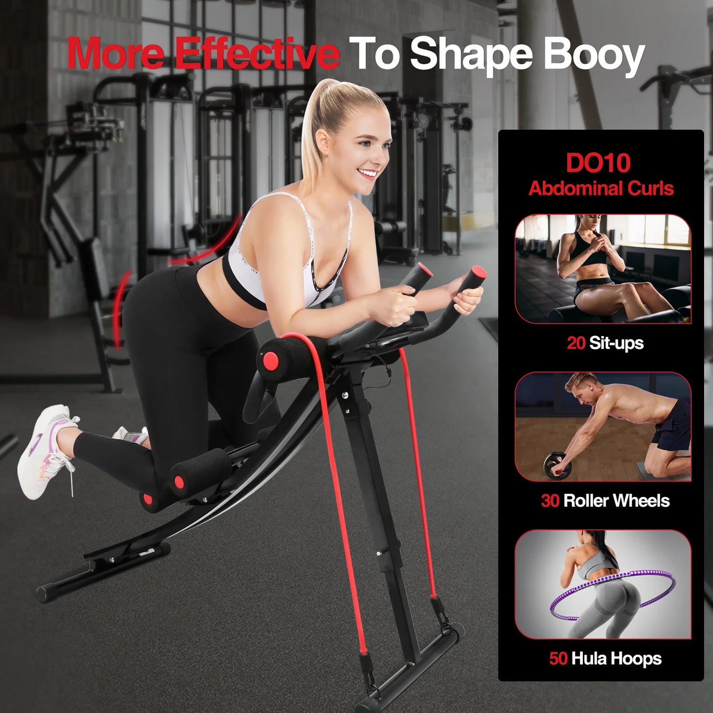 EverydayNecessitiesShop25 Foldable Ab Machine LCD Display