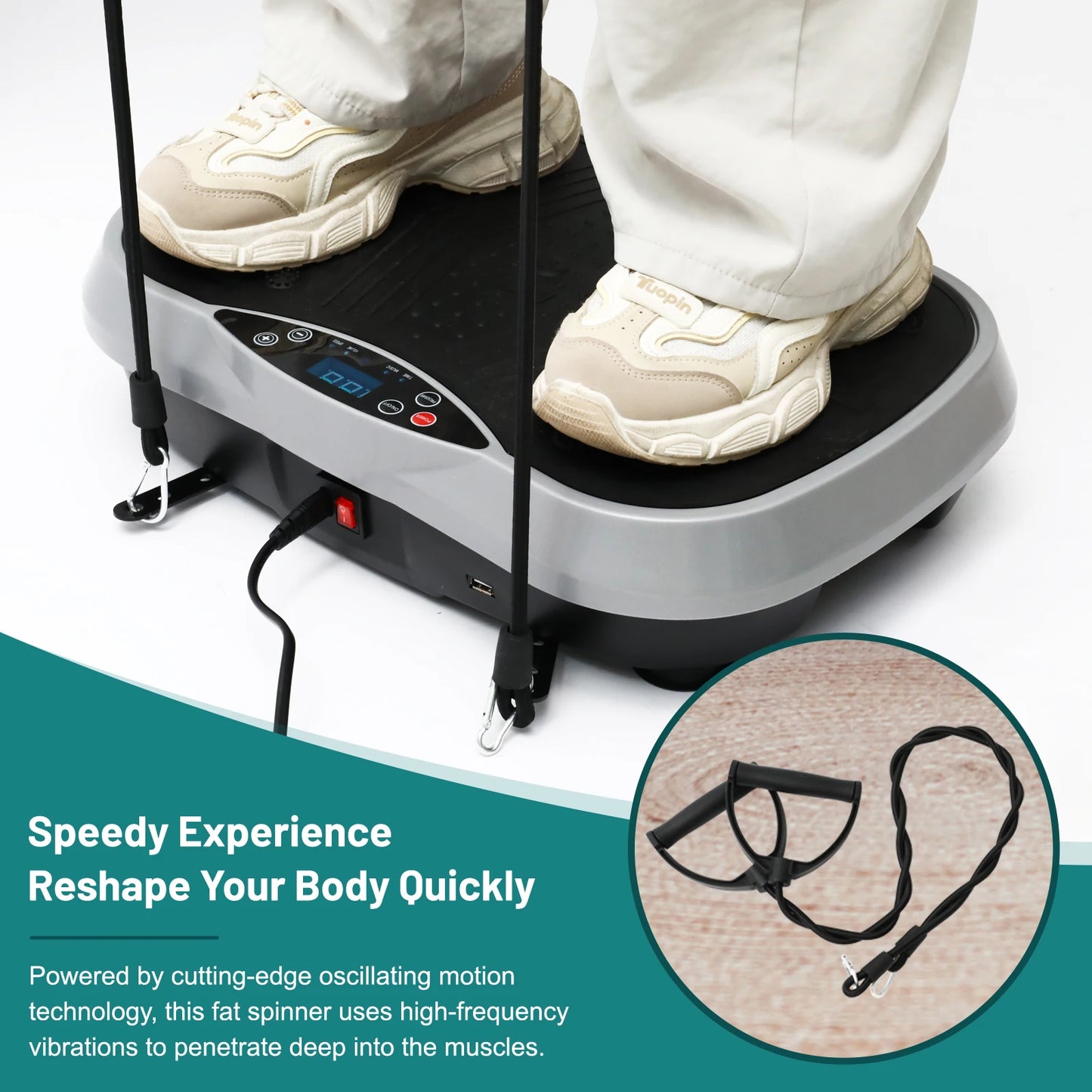 Vibration Plate Exercise Machine by N for Home Fitness