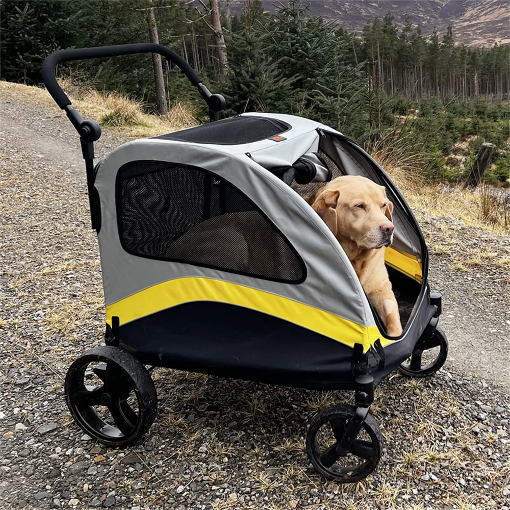 Premium Dog Stroller Pram by NoEnName for All Breeds