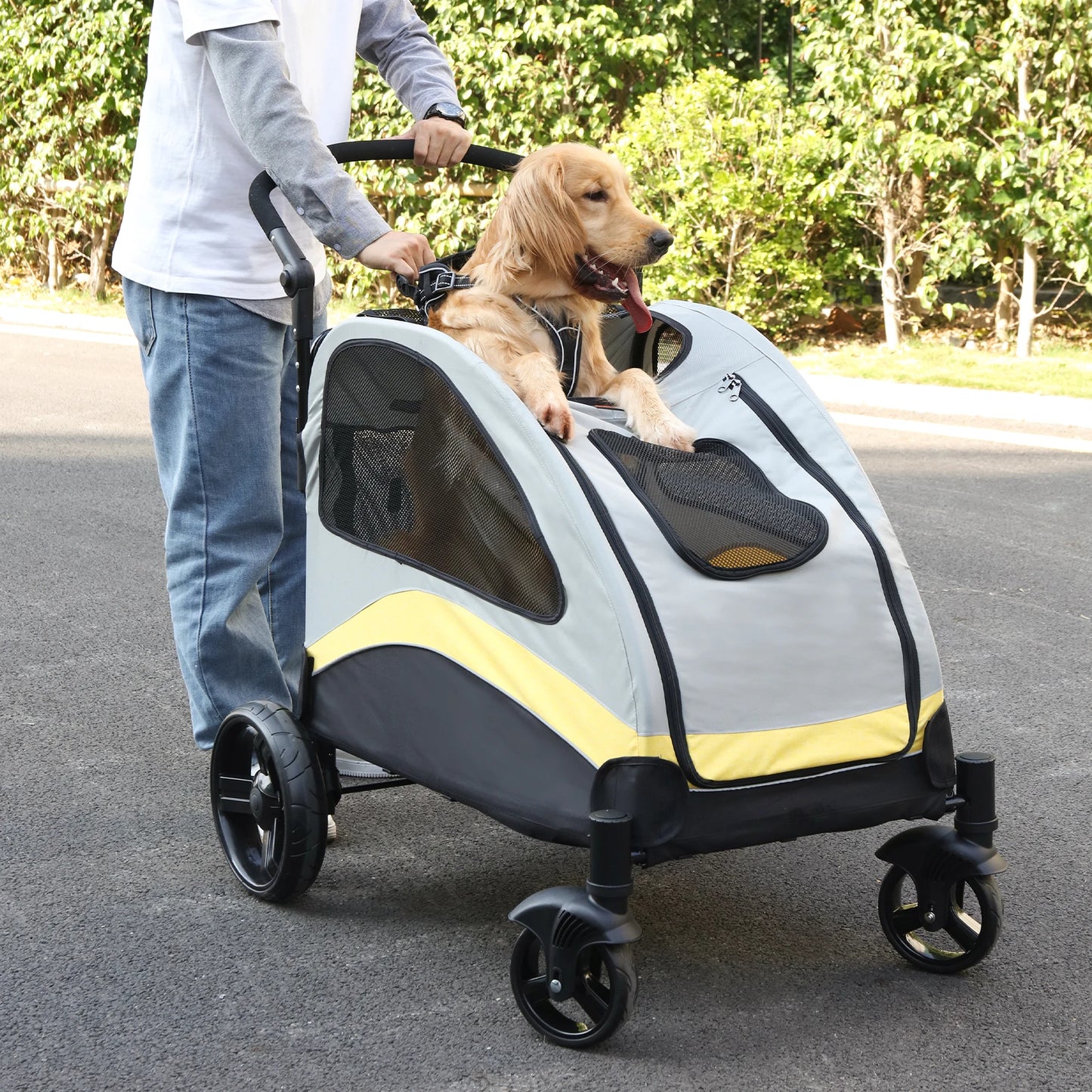 Portable Dog Stroller for Large Dogs by NoEnName