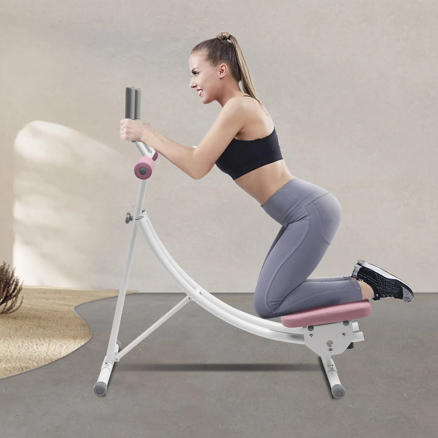 Ab Machine Coaster Core Trainer for Home Gym Workouts