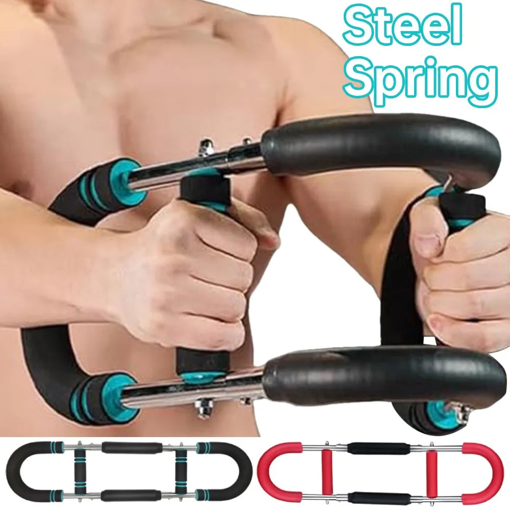 Twister Arm Exerciser With Foam Handle Portable Spring Bar