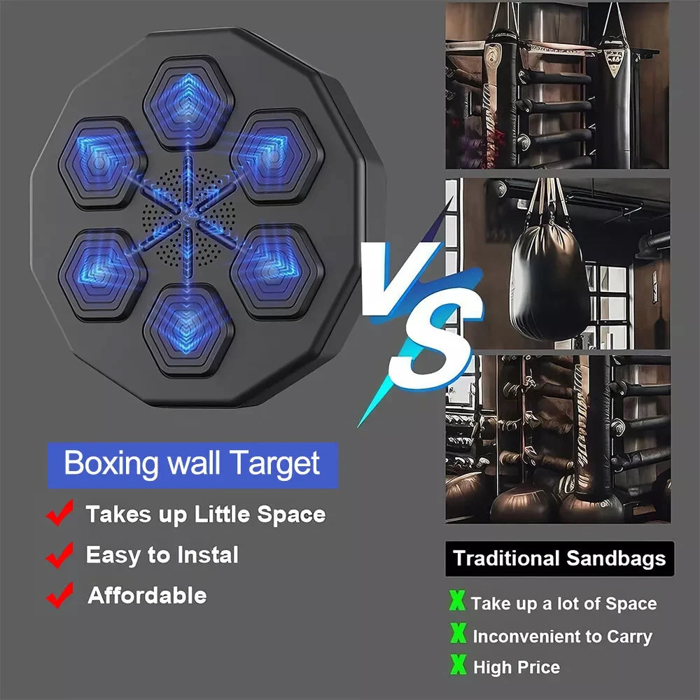 Intelligent Music Boxing Target Training Wall Mounted