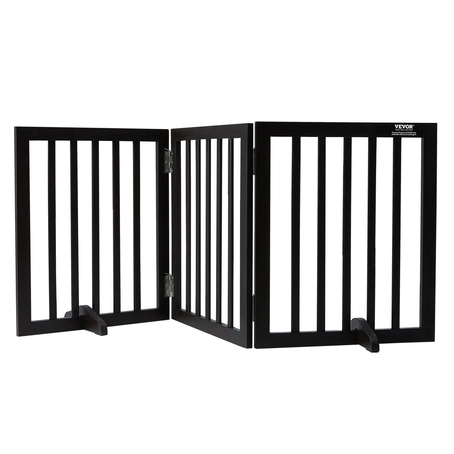 SucceBuy Freestanding Dog Gate Expandable 3 Panel Barrier