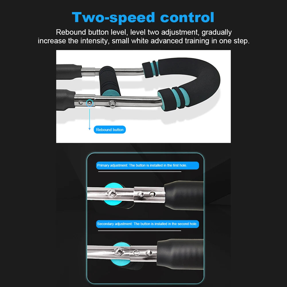 Twister Arm Exerciser With Foam Handle Portable Spring Bar