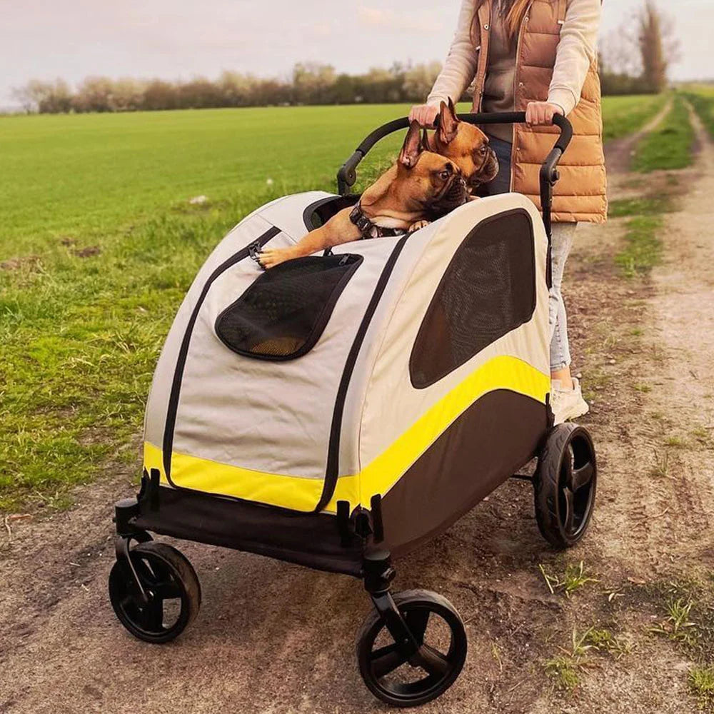 Premium Dog Stroller Pram by NoEnName for All Breeds