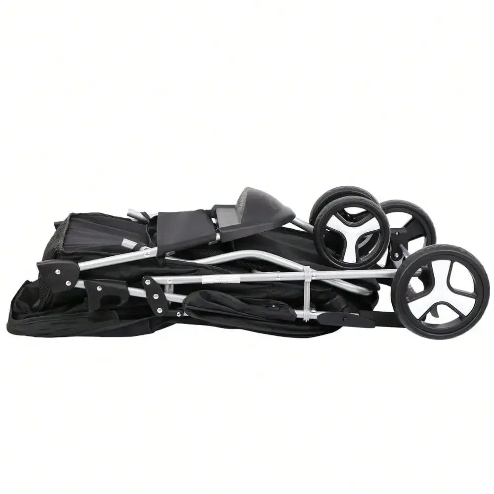 Foldable 3 Wheel Dog Stroller with Cup Holder by NoEnName