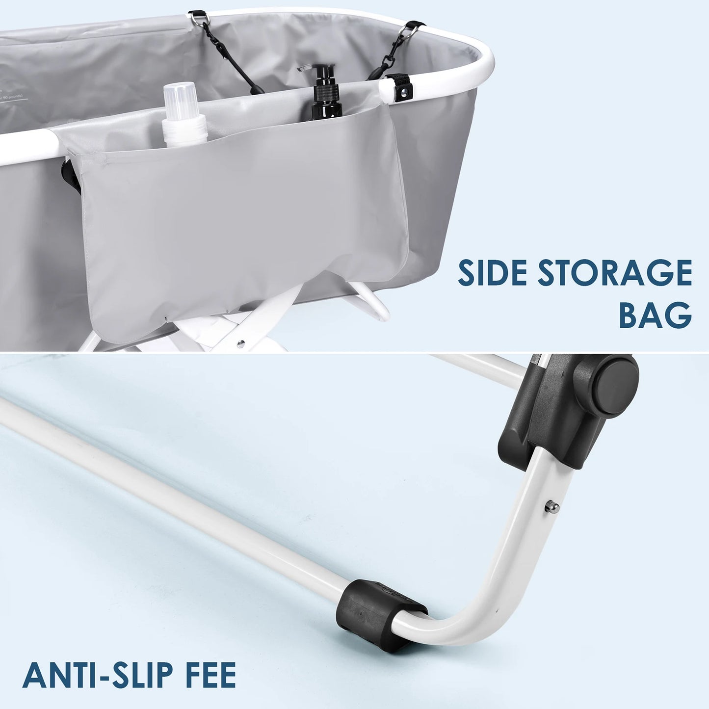Portable Elevated Pet Bathtub by NoEnName for Dogs