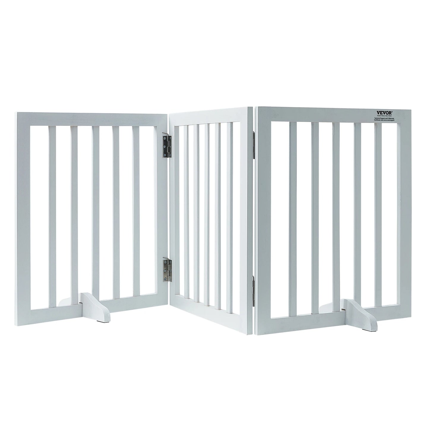 SucceBuy Freestanding Dog Gate Expandable 3 Panel Barrier