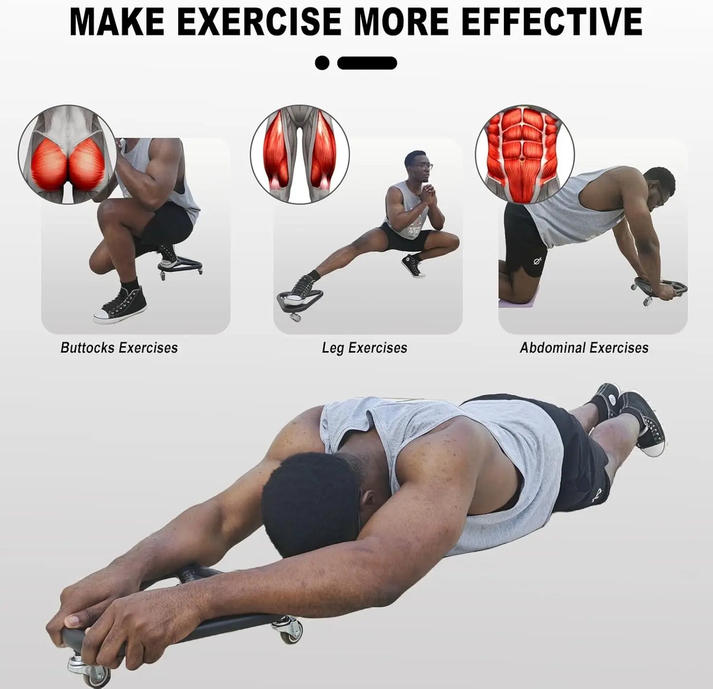 Ab Roller Wheel for Core Workout by NoEnName