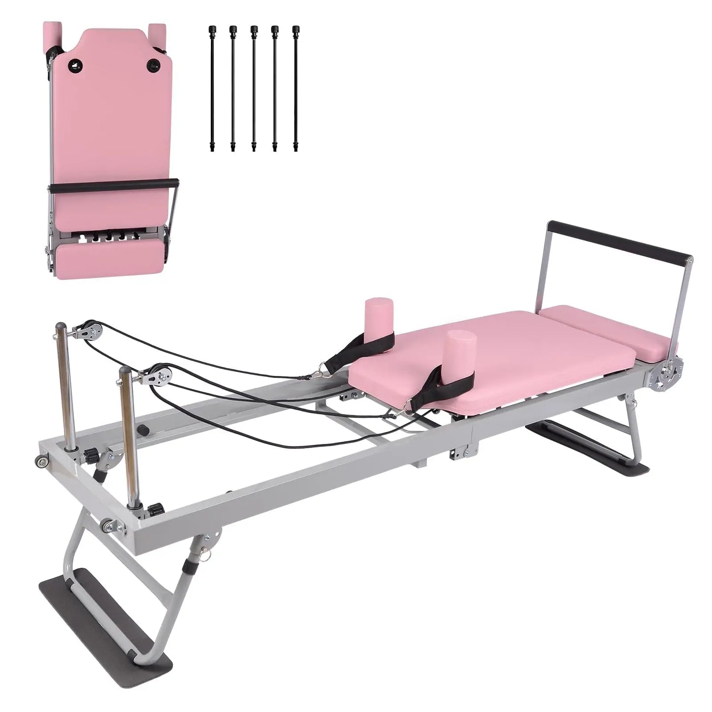 Studyset Pilates Reformer Foldable Home Gym Machine