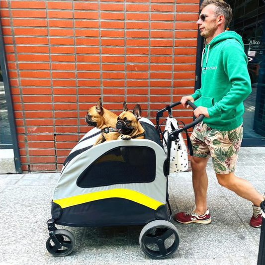 Premium Dog Stroller Pram by NoEnName for All Breeds