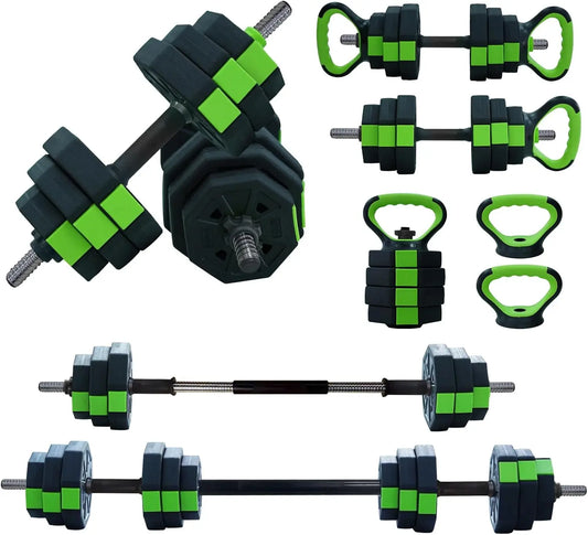 HiMISS 4 In 1 Adjustable Dumbbell Set 44Lbs Home Gym