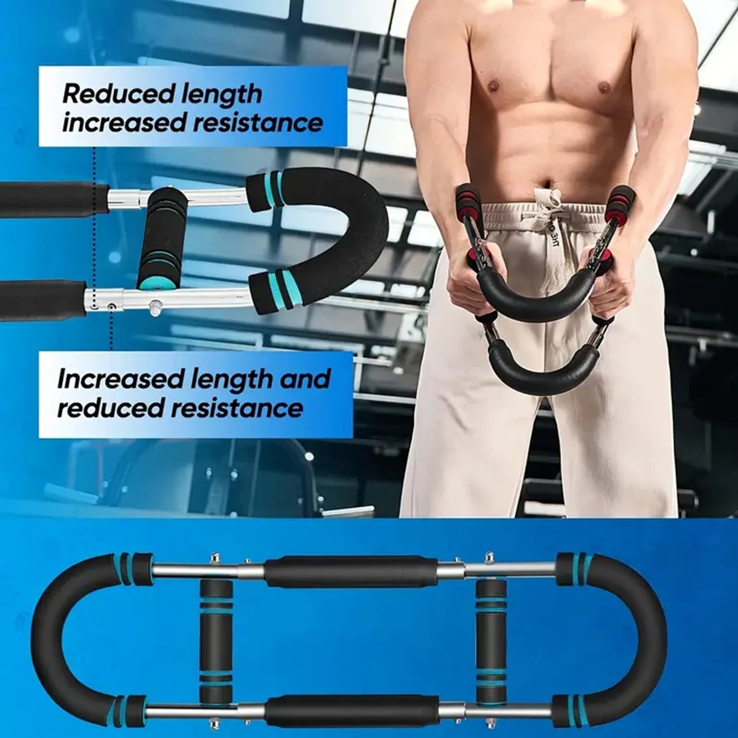 U Shape Hand Gripper Arm Trainer for Home Workouts