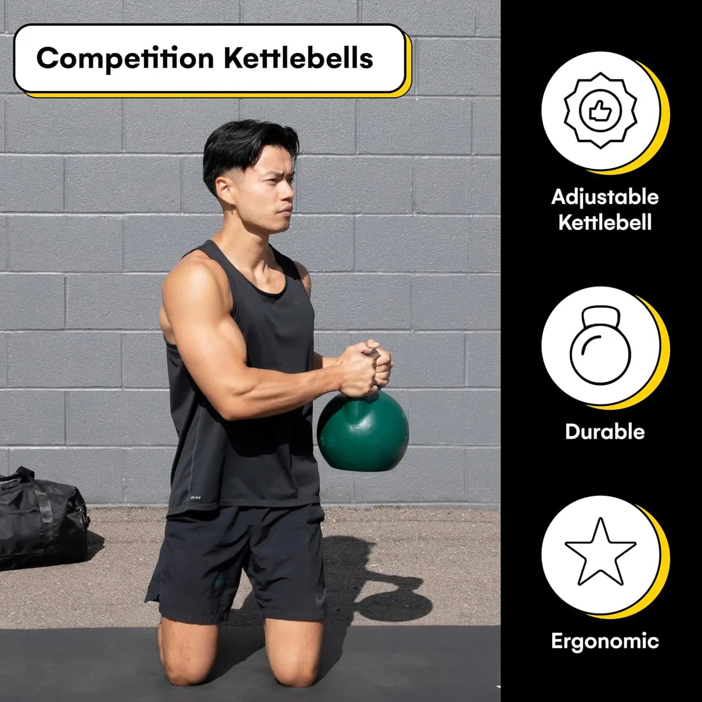 EverydayNecessities Competition Kettlebells 35mm Handle