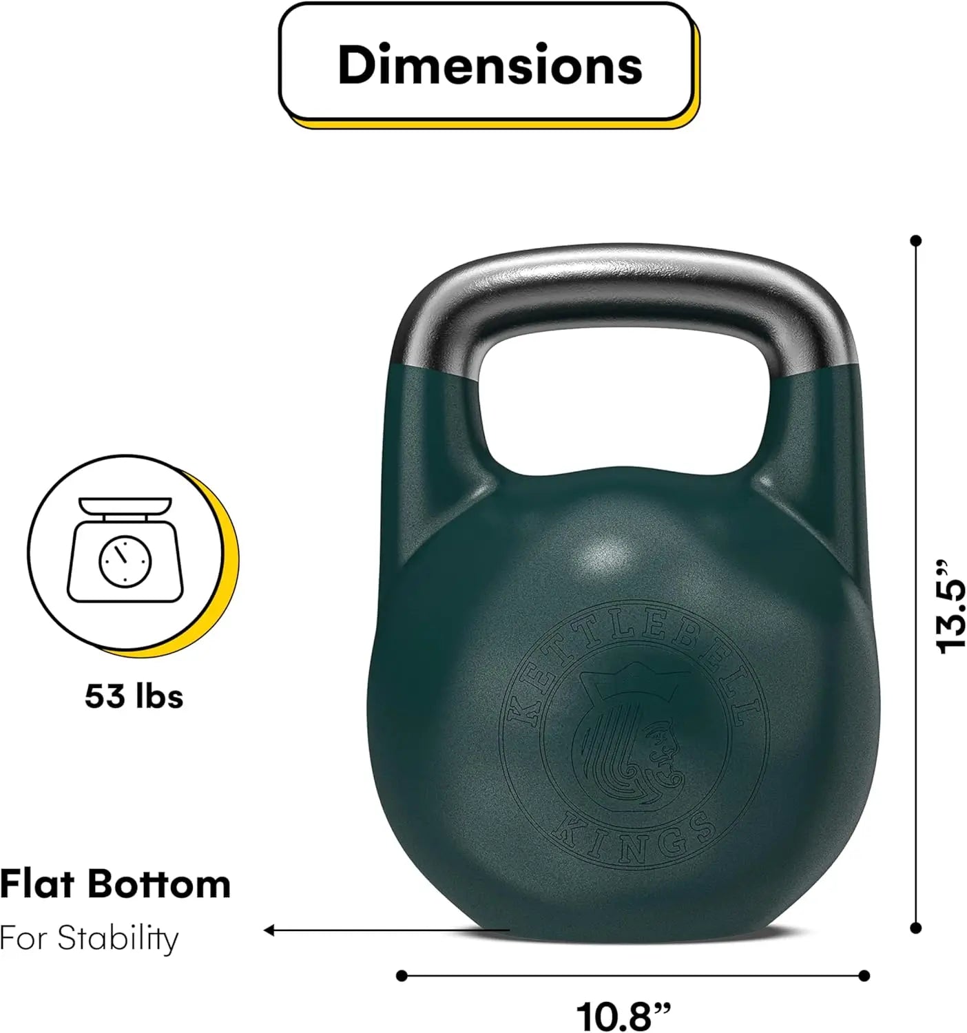 EverydayNecessities Competition Kettlebells 35mm Handle