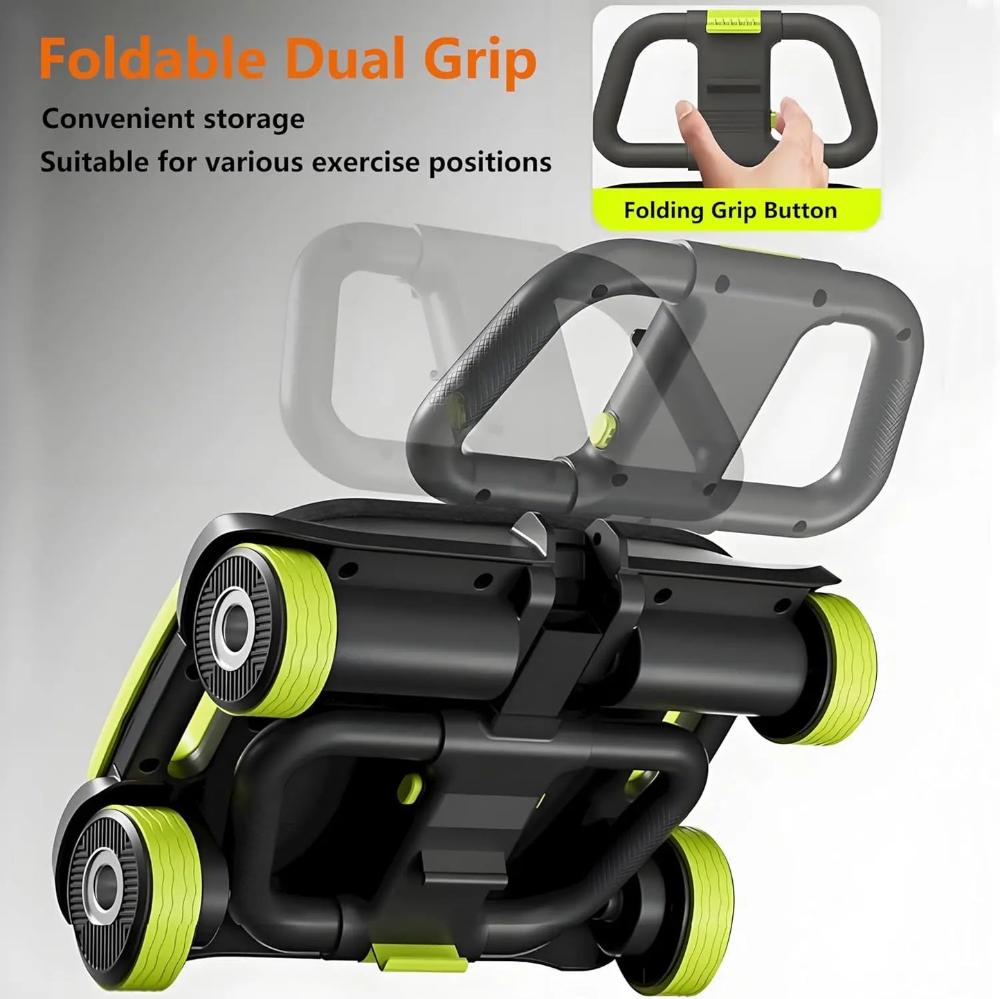 4-Wheel Ab Roller by NoEnName for Core Strength Training