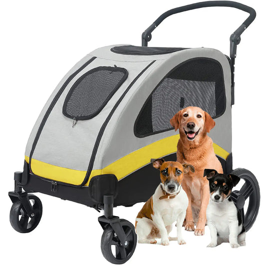 Dog Stroller Ultra Large 4 Wheels Pet Jogger Wagon
