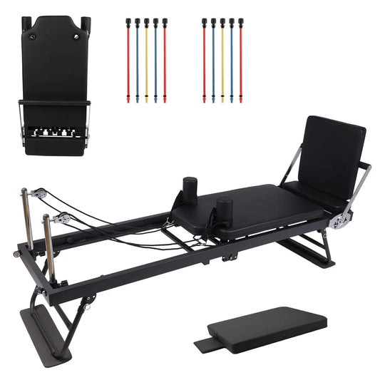 Studyset Pilates Reformer Foldable Home Gym Machine