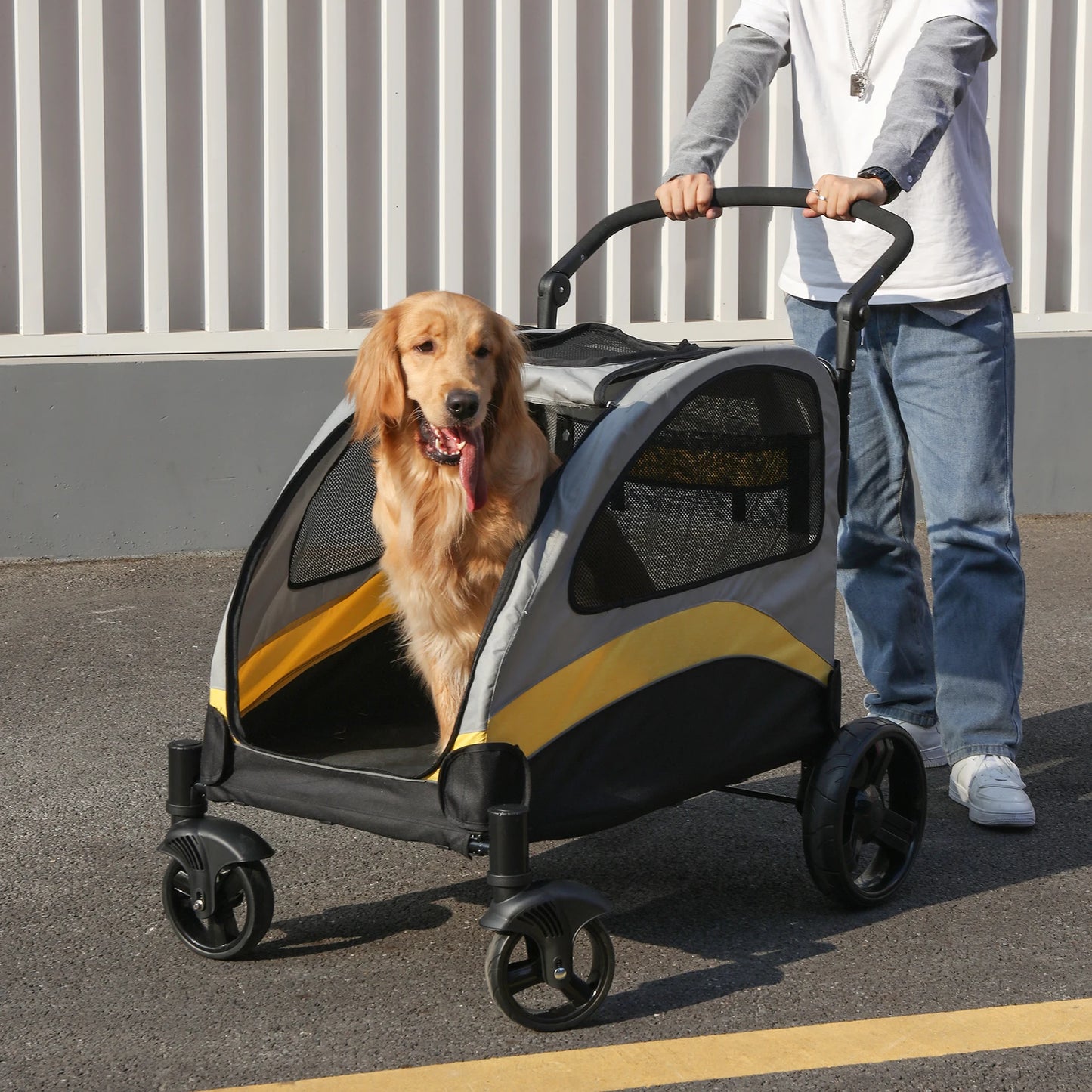 Portable Dog Stroller for Large Dogs by NoEnName