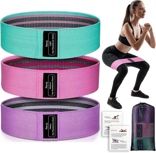 Fabric Resistance Hip Booty Bands for Fitness by NoEnName
