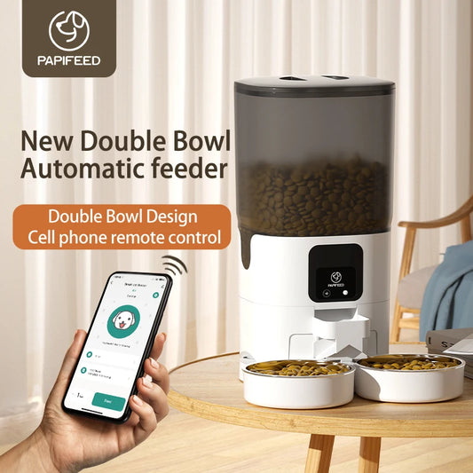 PAPIFEED Smart Automatic Cat Dog Food Feeder 7L Capacity