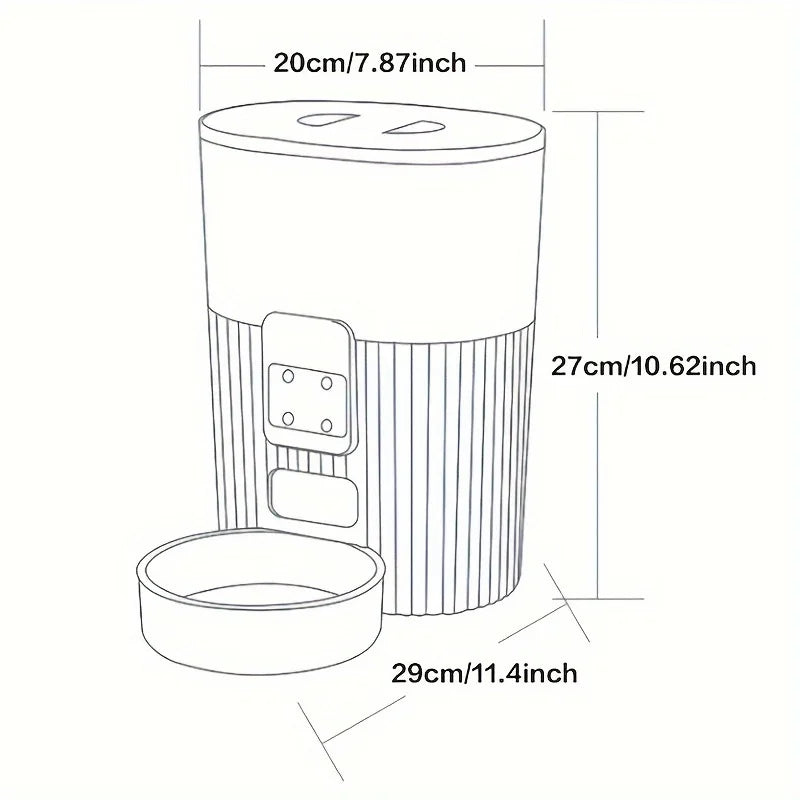 PAPIFEED Smart Automatic Cat And Dog Food Dispenser