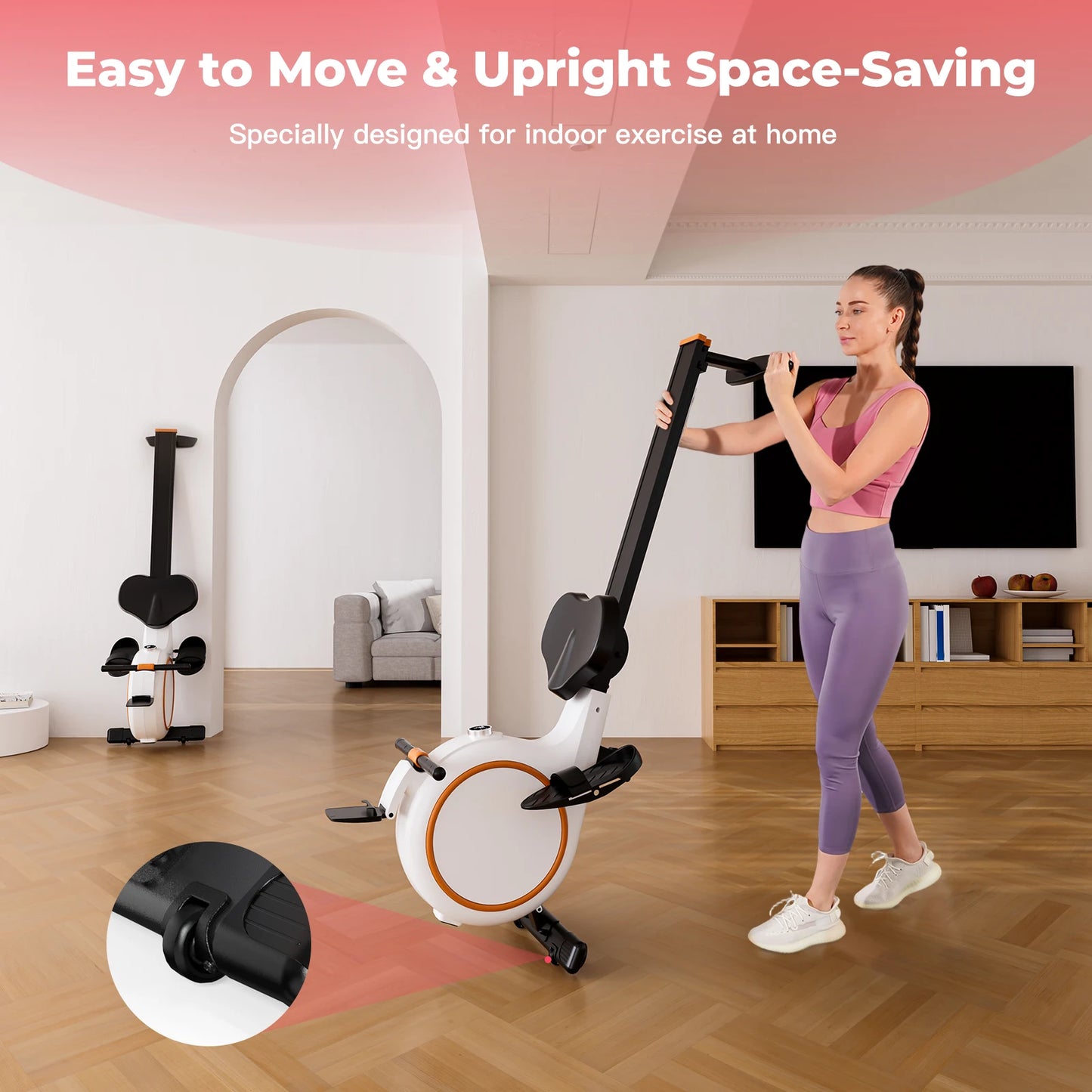 Flywheel 32 Level Rowing Machine With LED Monitor Fitness
