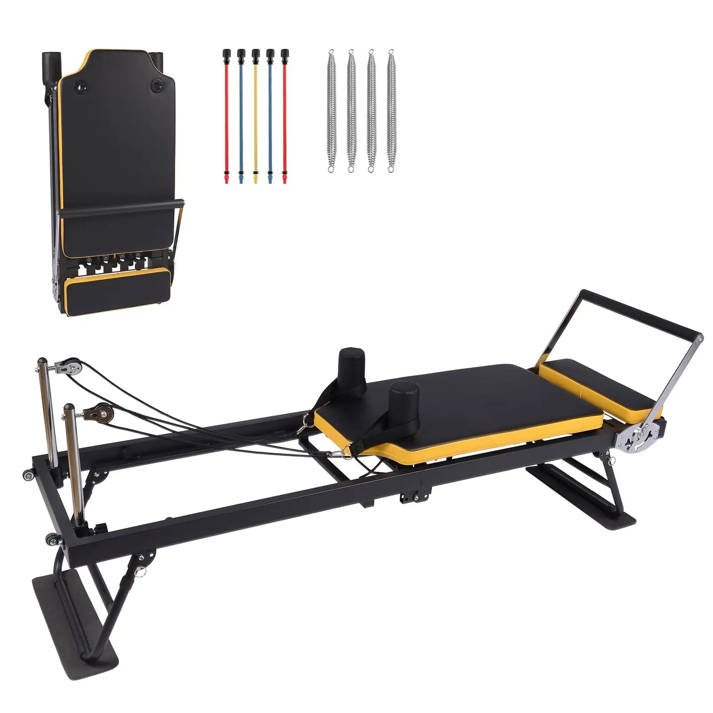 Studyset Pilates Reformer Foldable Home Gym Machine