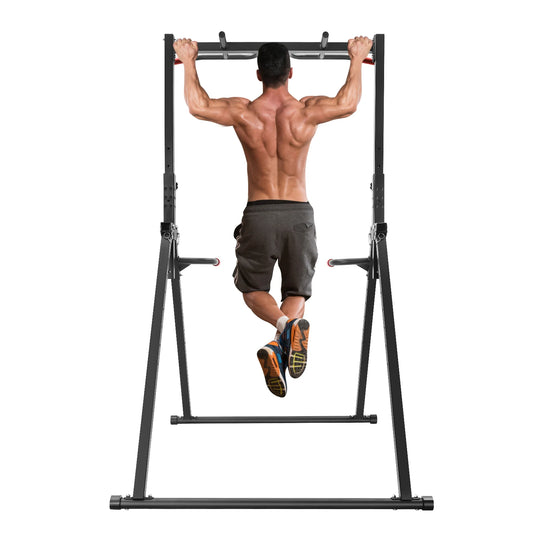 Foldable Adjustable Pull Up Bar Triangular Home Gym Station
