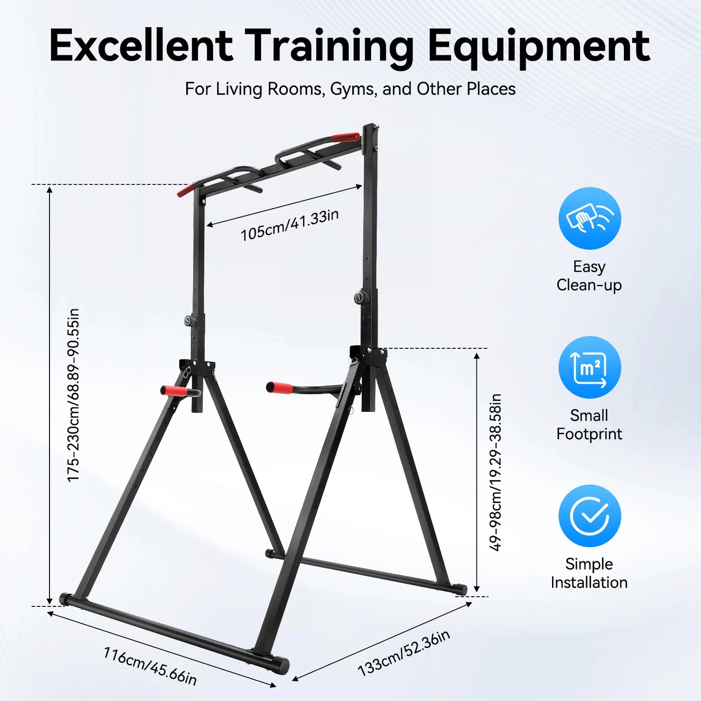 Adjustable Home Pull Up Bar, Triangular Pull Up Station, Pull Up Bar for Home Gym Strength Training Equipment