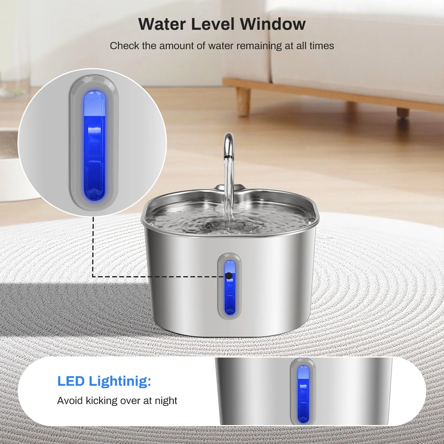 Stainless Steel Cat Water Fountain by NoEnName