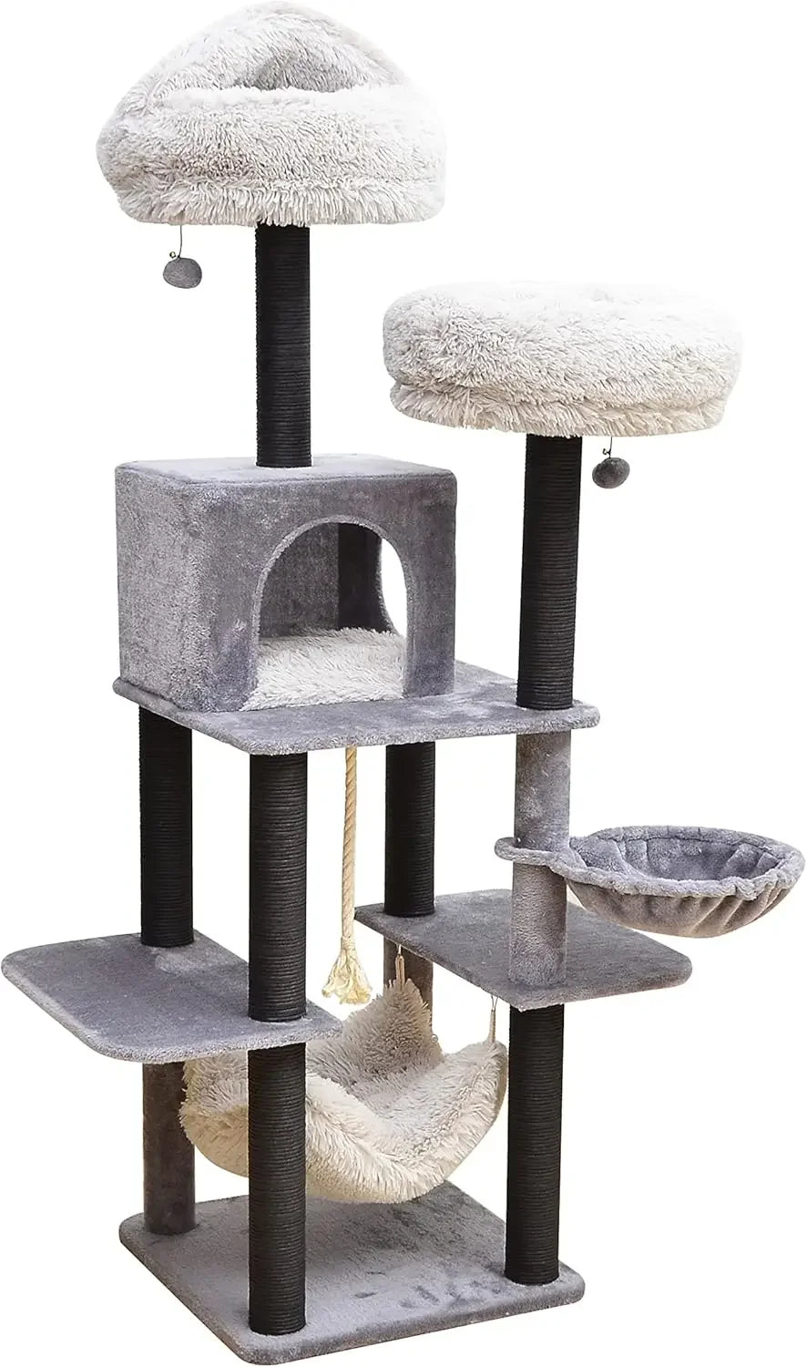 Huanzhuang Babylon Cat Tree with Hammock and Scratching Post